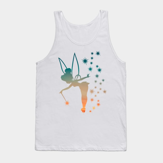 Sunset Tinkerbell Tank Top by ijsw